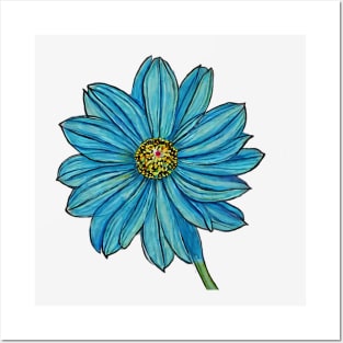 Beautiful Flower Drawing Posters and Art